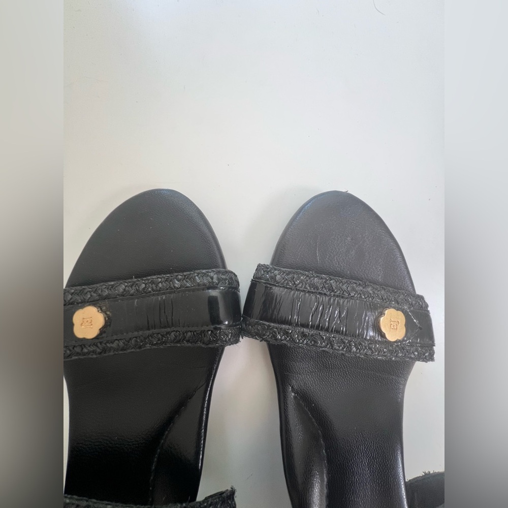 Eric Javits Black Wedge Shoes with Comfort Design - Picture 6 of 8
